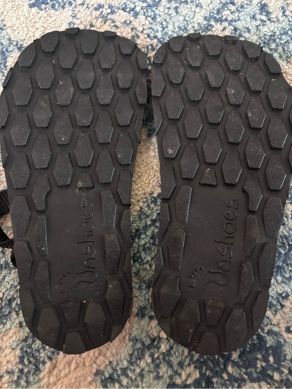 Kids Black Sandals — Durable Grip Sole